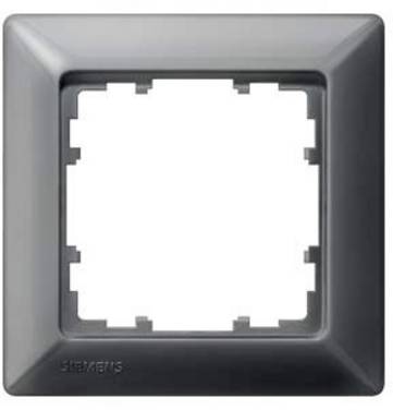 Siemens Schalterprogramm 1fach Rahmen  Delta Carbon 5TG25516 1 St.
