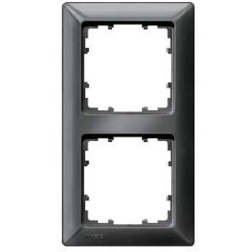 Siemens Schalterprogramm 2fach Rahmen Delta Carbon 5TG25526 1 St.