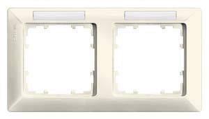 Siemens Schalterprogramm 2fach Rahmen Delta Weiß 5TG25821 1 St.