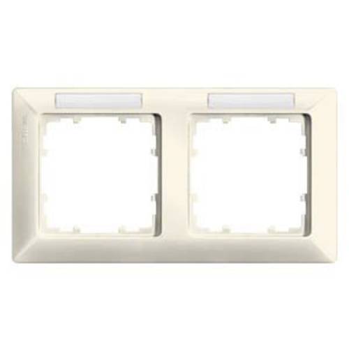 Siemens Schalterprogramm 2fach Rahmen Delta Weiß 5TG25821 1 St.