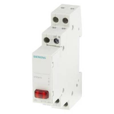 Ein weißer Siemens Leitungsschutzschalter mit rotem Schalter und drei Anschlussklemmen, verwendet in elektrischen Verteilerschränken.