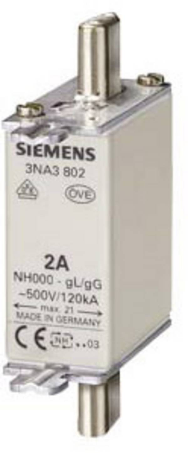 Siemens 3NA3807 Sicherungseinsatz Passend für (Sicherungen) Sicherungsgröße 000 - 4 Sicherungsgröße = 0 20 A 500 V 3 St.