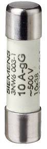 Siemens 3NW60041 Zylindersicherungseinsatz 4 A 500 V 10 St.