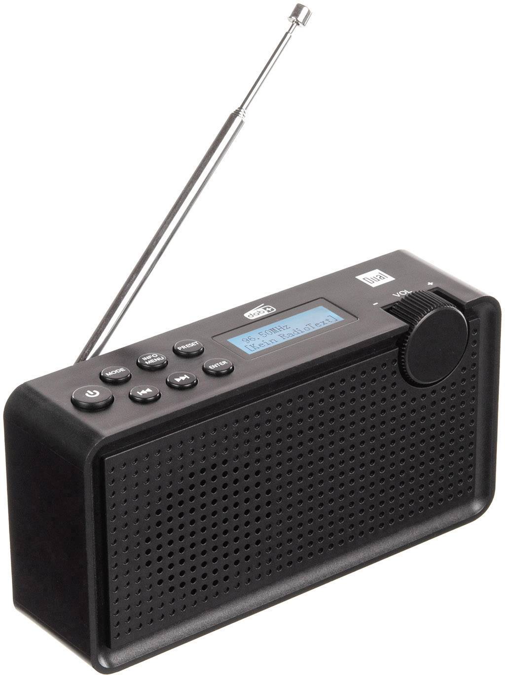 Dual DAB 85 Kofferradio DAB+, UKW wiederaufladbar Schwarz-0