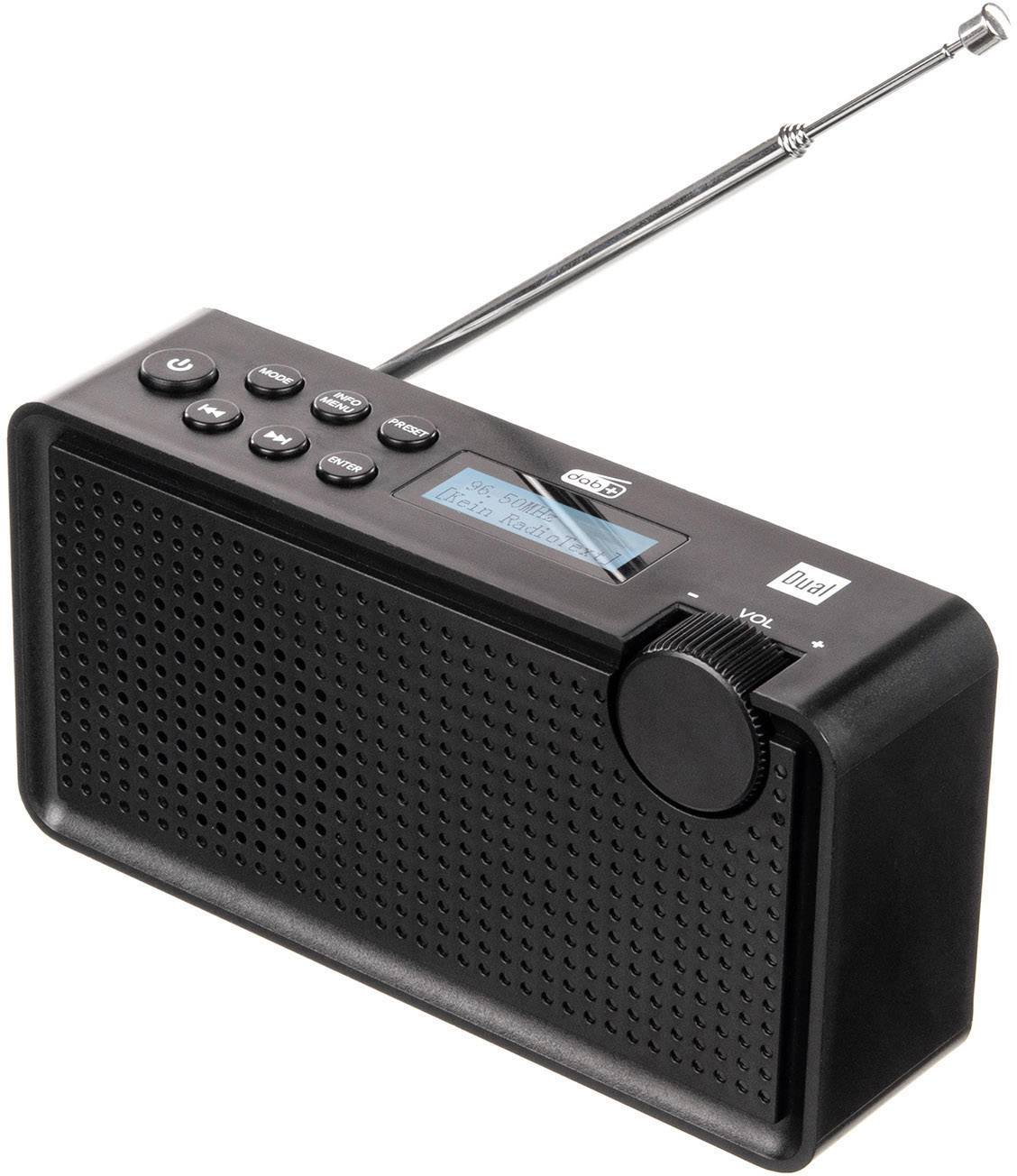 Dual DAB 85 Kofferradio DAB+, UKW wiederaufladbar Schwarz-2