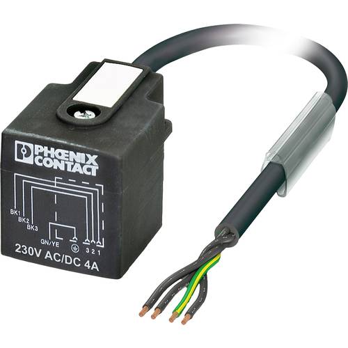 Ventilstecker mit angespritzter Leitung 1438956 Schwarz SAC-4P-3,0-PUR/AD 1438956 Phoenix Contact Inhalt: 1 St.