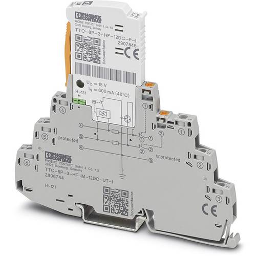 Phoenix Contact 2906744 TTC-6P-3-HF-M-12DC-UT-I Überspannungsschutz-Ableiter 1 St.