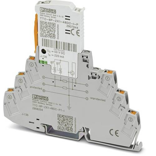Phoenix Contact 2908204 TTC-6P-2X1-48DC-PT-I Überspannungsschutz-Ableiter 1 St.