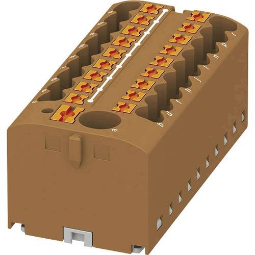 Thumbnail - Phoenix Contact 3273384 Verteilerblock 56 mm Zugfeder Braun 8 St.