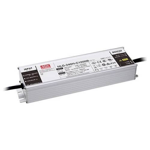 Thumbnail - MEAN WELL HLG-240H-C700B LED-Treiber Konstantstrom 249.9 W 700 mA 178 - 357 V/DC 3 in 1 Dimmer Funktion, Montage auf ent...