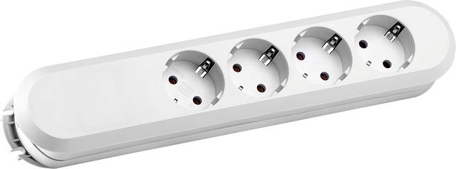 BACHMANN SMART Steckdosenleiste 4xCEE7/3 weiß, ohne Zuleitung