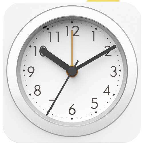 Techno Line Modell B Quarz Wecker Weiß Alarmzeiten 1