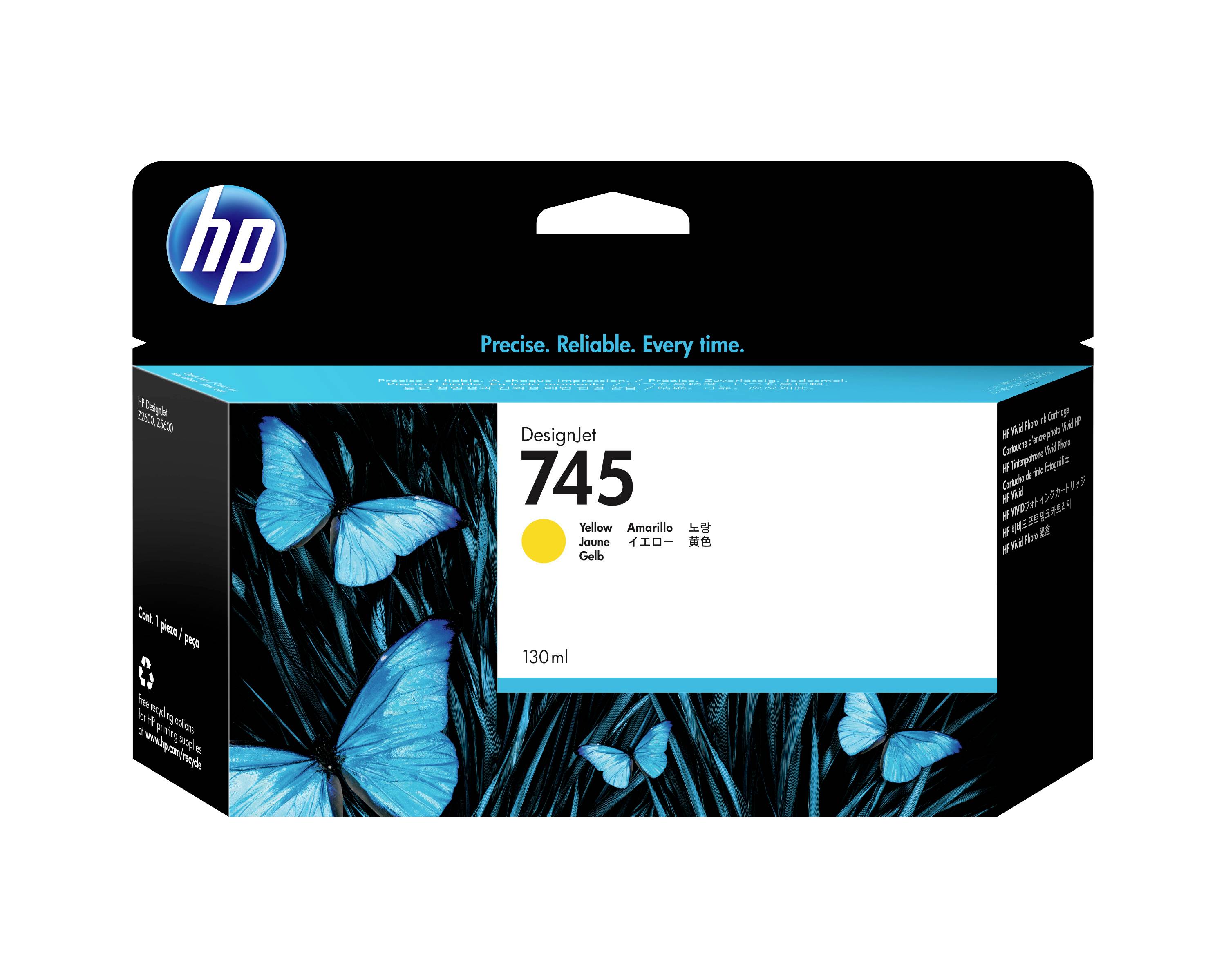 HP Druckerpatrone 745 Original Gelb 130 ml F9J96A 1 St.