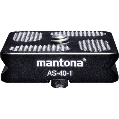 Mantona AS-40-1 Schnellwechselplatte Außengewinde=1/4