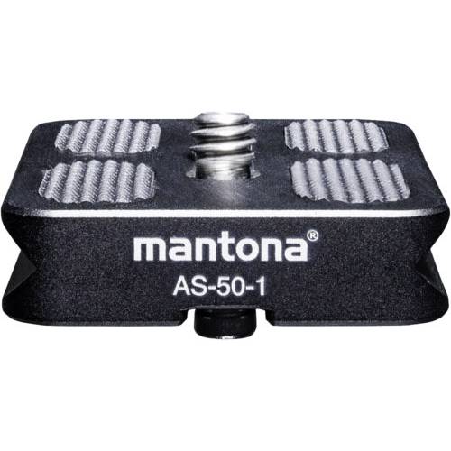 Mantona AS-50-1 Schnellwechselplatte Außengewinde=1/4