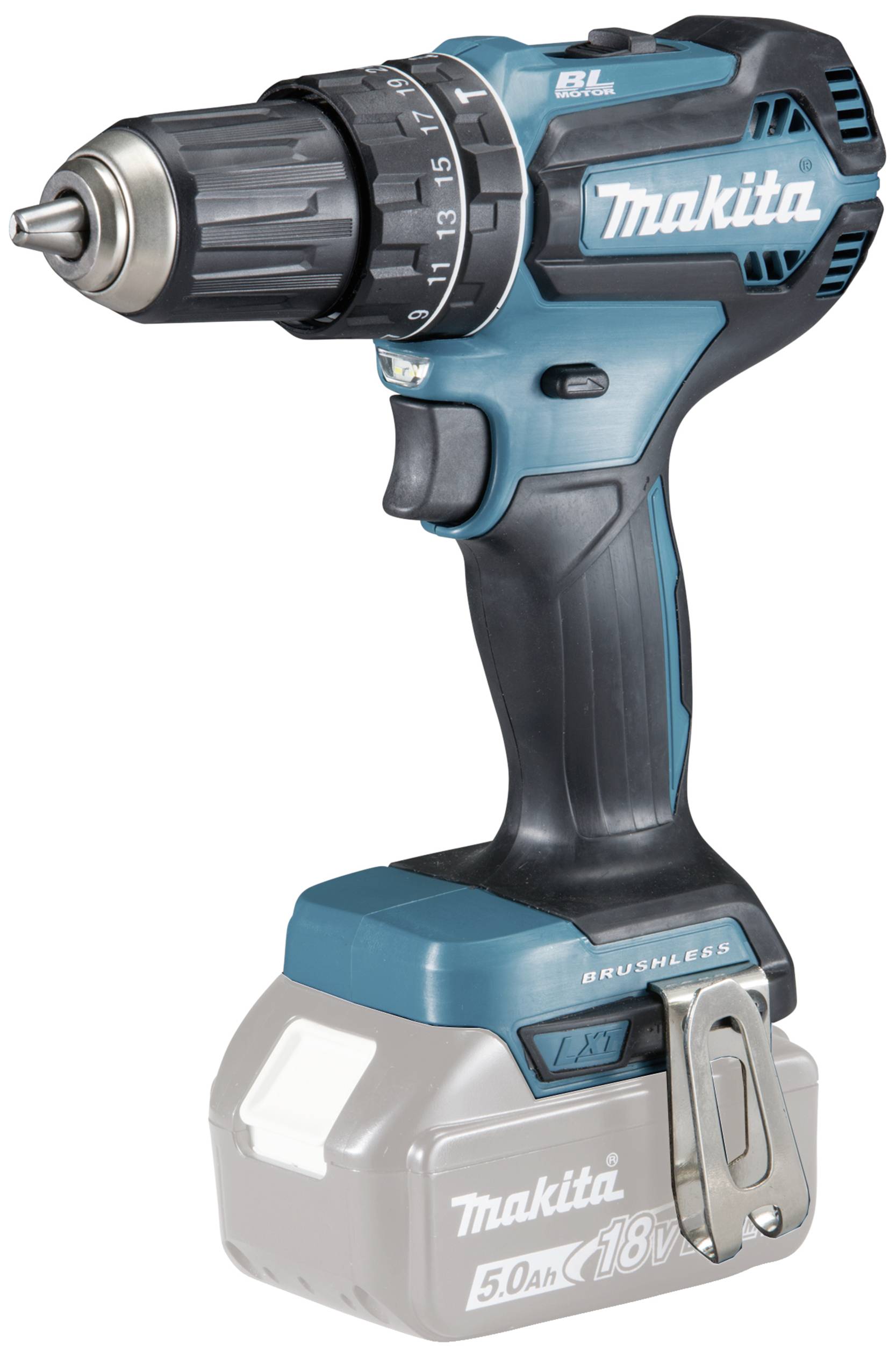 Makita DHP485Z 2-växel-Slagborrmaskin batteri exkl. batteri/laddare, Utan laddare