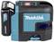 Ein 12V Makita Lithium-Ionen-Lasergerät in schwarz und blau. Es verfügt über ein Batteriegehäuse und Bedienelemente auf der Oberseite.