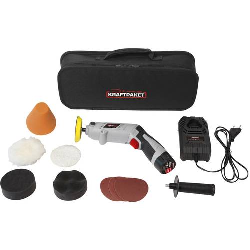 Thumbnail - Dino KRAFTPAKET Multiplex Drehbar in Stabform 640256 Akku Rotationspoliermaschine 10.8 V 100 W 400 - 3000 U/min 80 mm