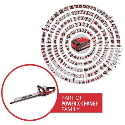 Einhell Power X-Change ARCURRA 18/55 Akku Heckenschere ohne Ladegerät, ohne Akku 18 V Li-Ion 620 mm-3