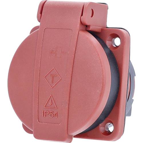 AS Schwabe 45080 Einbau-Steckdose IP54 Rot