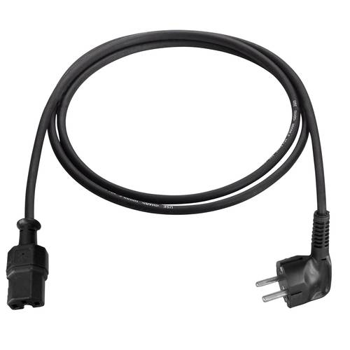 AS Schwabe 70873 Strom Anschlusskabel Schwarz 2.00 m