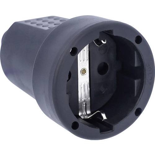 Thumbnail - AS Schwabe 62225 Schutzkontaktkupplung PVC 230 V Schwarz IP20