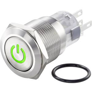 Tru Components Tc Las1 Agq 11zdt G 12v S Vandalismusgeschutzter Druckschalter 250 V Ac 3 A 1 X Aus Ein Ip67 Rastend 1 St Kaufen