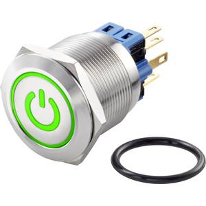 Tru Components Tc Gq25 11zet G 12v S Vandalismusgeschutzter Druckschalter 250 V Ac 3 A 1 X Aus Ein Ip65 Rastend 1 St Kaufen