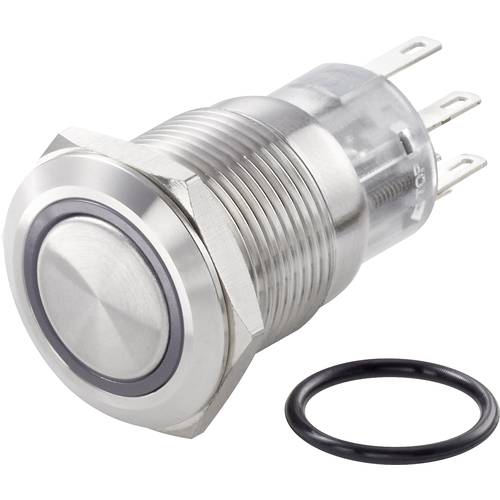 TRU COMPONENTS TC-7494624 TC-LAS1-AGQ-11E/42RGB/ Vandalismusgeschützter Druckschalter 250 V/AC 3 A 1 x Aus/(Ein) tastend...