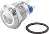 TRU COMPONENTS TC-7494664 TC-GQ12-AF-10E/J/W/12V/S Vandalismusgeschützter Drucktaster 48 V/DC 2 A 1 x Aus/(Ein) tastend Weiß IP65 1 St.
