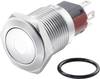 TRU COMPONENTS TC-7494756 TC-GQ16-KF-11ZD/J/W/12V/C Vandalismusgeschützter Druckschalter 48 V/DC 2 A 1 x Aus/Ein rastend Weiß IP65 1 St.