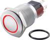 TRU COMPONENTS TC-7495000 TC-GQ16-KH-11E/J/R/12V/C Vandalismusgeschützter Druckschalter 48 V/DC 2 A 1 x Aus/(Ein) tastend Rot IP65 1 St.
