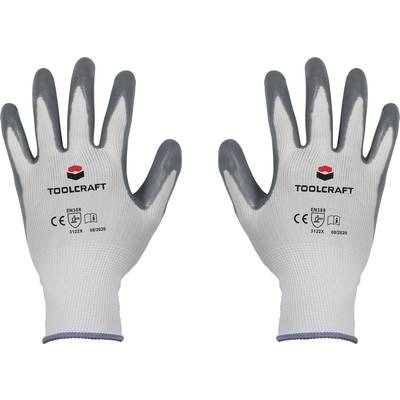 TOOLCRAFT  TO-5621499 Polyamid, Nitril Arbeitshandschuh Größe (Handschuhe): 8 EN 388   CAT II 1 Paar