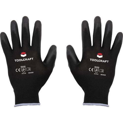 TOOLCRAFT TO-5621646 Nylon, Polyurethan Arbeitshandschuh Größe (Handschuhe): 9 EN 388 CAT II 1 Paar