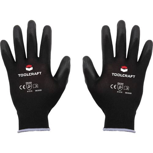TOOLCRAFT TO-5621553 Polyester, Polyurethan Arbeitshandschuh Größe (Handschuhe): 11 EN 388 CAT II 1 Paar