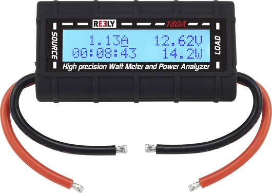 Reely 180 A Wattmeter und Poweranalyzer Stecksystem: Offene Kabelenden