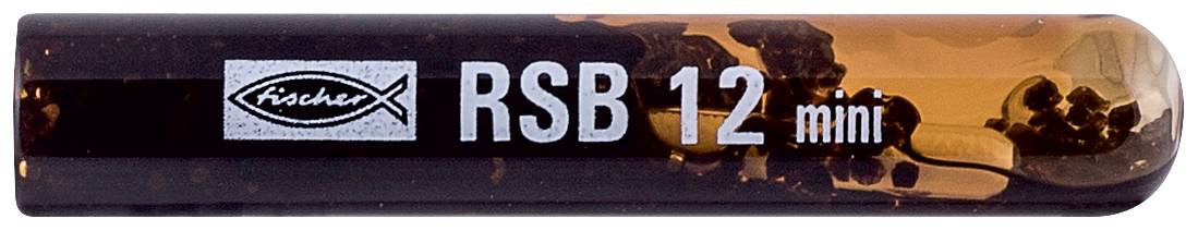 Nahaufnahme einer Fischer RSB 12 Mini-Skibindungskomponente mit dem Produktnamen auf einem schwarzen Gehäuse gedruckt.