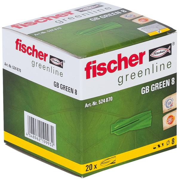 Fischer 524870 Gasbetondübel 8 mm 20 St.