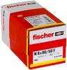 Fischer 513842 Nageldübel 80 mm 6 mm 100 St.