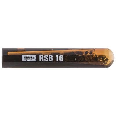 Schwarz-orange zylindrisches Rohr mit der Aufschrift „RSB 16" und einem Fisher-Logo, wahrscheinlich ein Chemikalien- oder Probenbehälter.