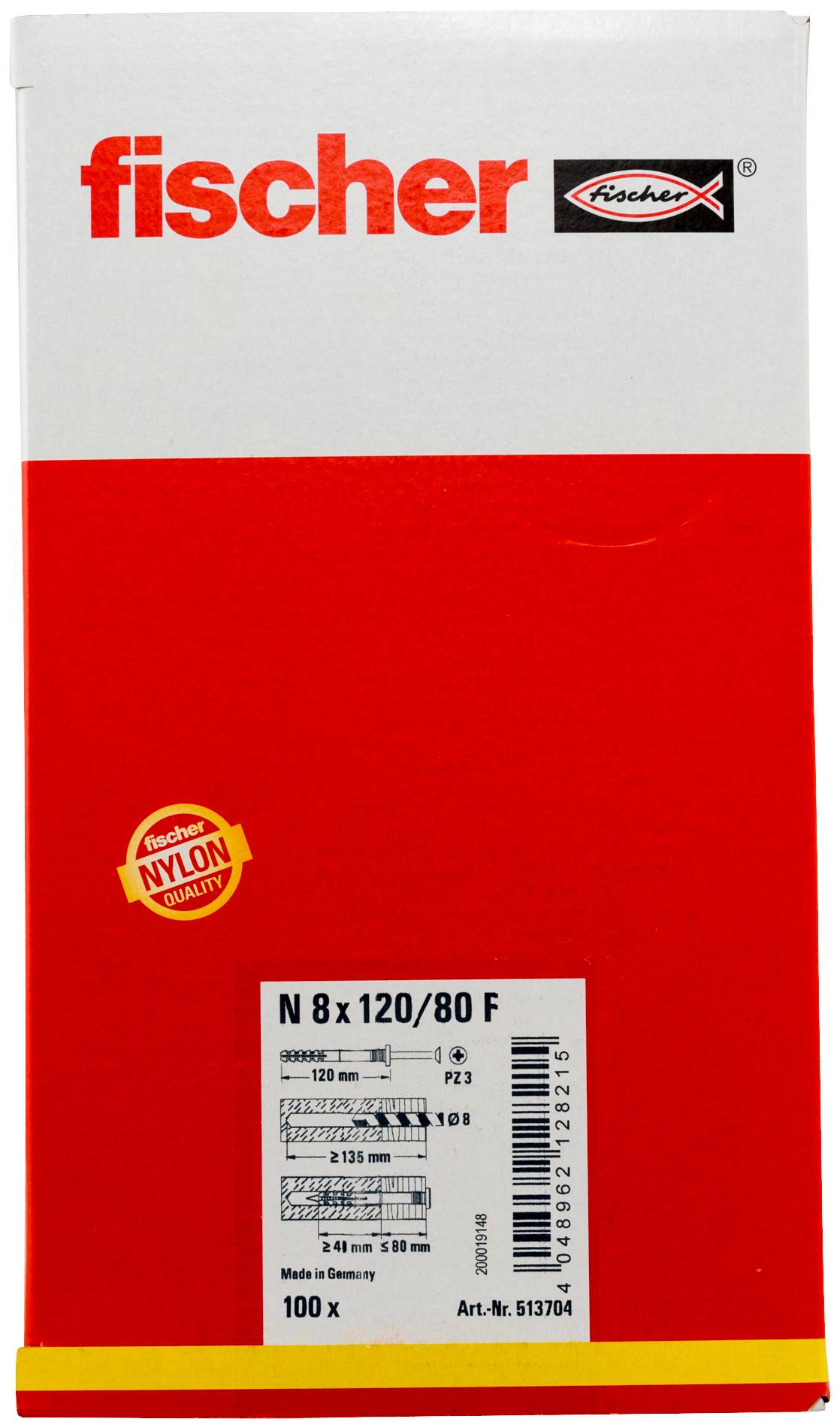 Fischer 513704 Nageldübel 120 mm 8 mm 100 St.-2