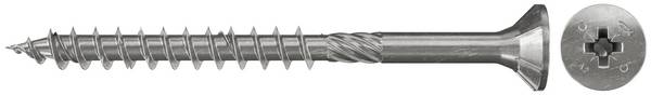 Fischer 657231 Senkkopfschraube 5 mm 80 mm Kreuzschlitz Pozidriv galvanisch verzinkt 100 St.