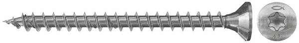 Fischer 657018  Senkkopfschraube 3.5 mm 25 mm Sechsrund     galvanisch verzinkt 300 St.