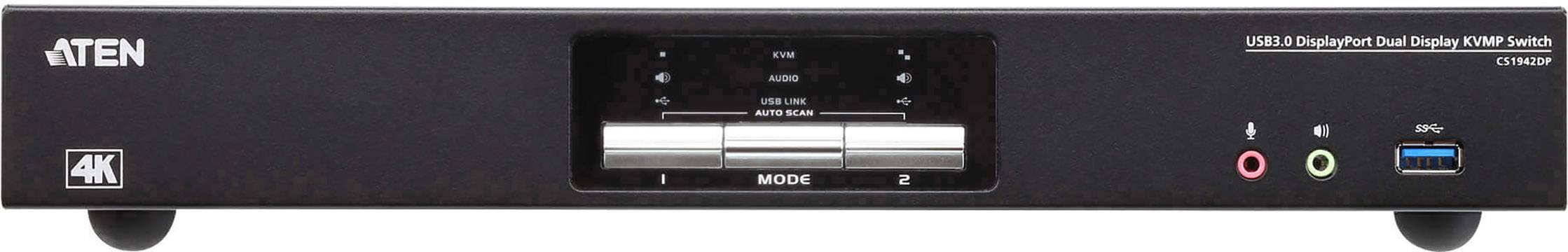 ATEN 2-port USB 3.0 4K displayPort Dual display KVMP Switch KVM-Umschalter 2-Port-2