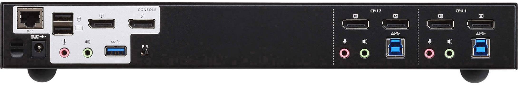 ATEN 2-port USB 3.0 4K displayPort Dual display KVMP Switch KVM-Umschalter 2-Port-3