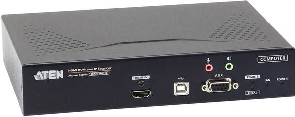 ATEN KE8950T-AX-G HDMI®, USB, Audio-Line-out, Mikrofon-Buchse, RS232 Extender (Verlängerung) über Netzwerkkabel RJ45, über Glasfaserkabel 10 km