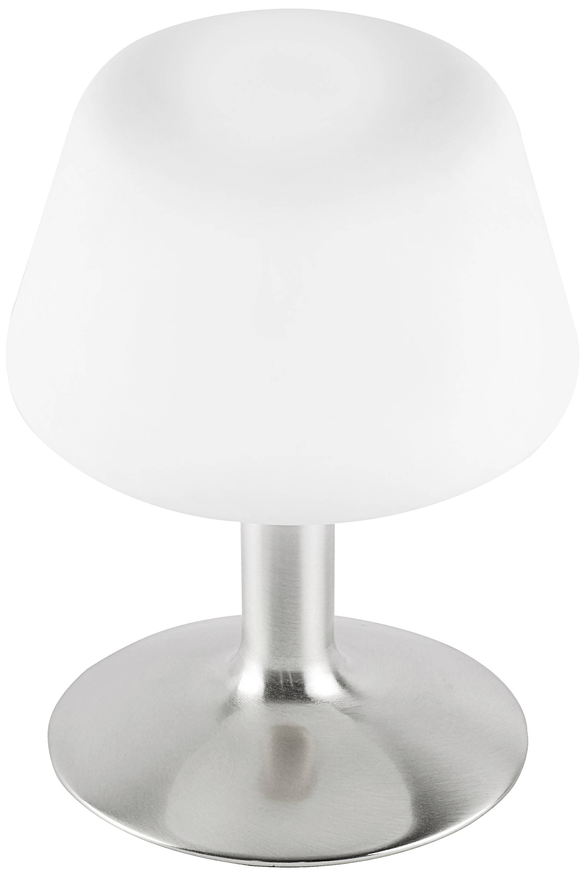 Weiße Tischlampe mit Metallfuß, modernes Design. Ideal für Schreibtisch oder Nachttisch.