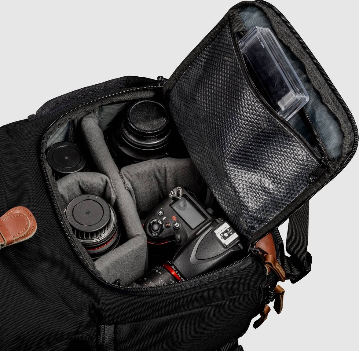 mantona Fotorucksack Luis junior schwarz Retro - RucksackTablet-6
