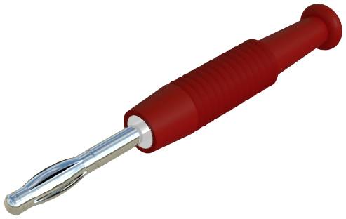 SKS Hirschmann MSTF 2 rt Lamellenstecker Stecker, gerade Stift-Ø: 2 mm Rot 1 St.