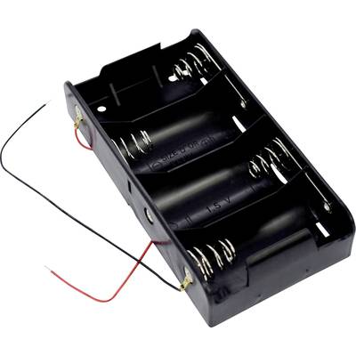 Takachi SN 1-4 Batteriehalter 4x Mono (D) Kabel (L x B x H) 137.4 x 71.6 x 28.5 mm